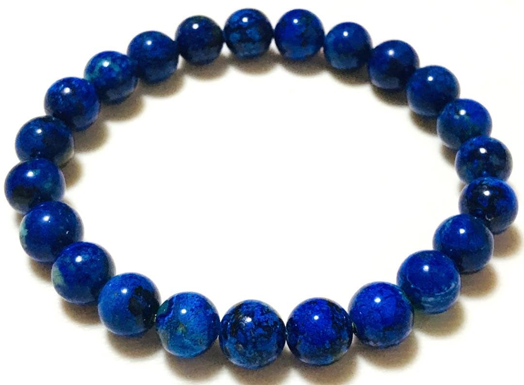 高品質　コンゴ産　アズロマラカイト　ブレスレット　天然石　アズライト　マラカイト