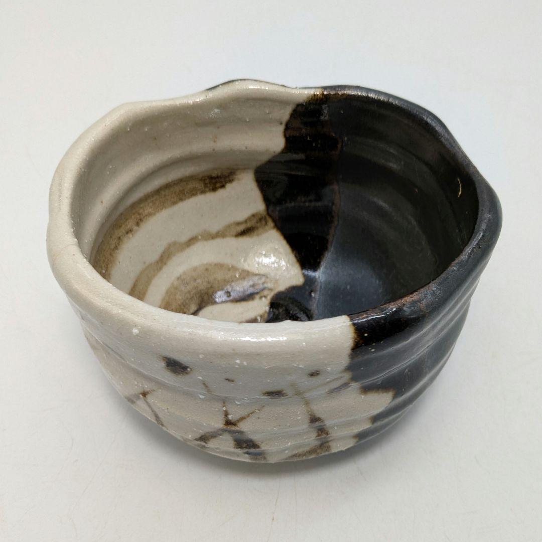 加藤仁 黒茶盌 共箱 織部焼 美濃焼 瀬戸焼 抹茶碗 抹茶茶碗 茶道具 茶器食器