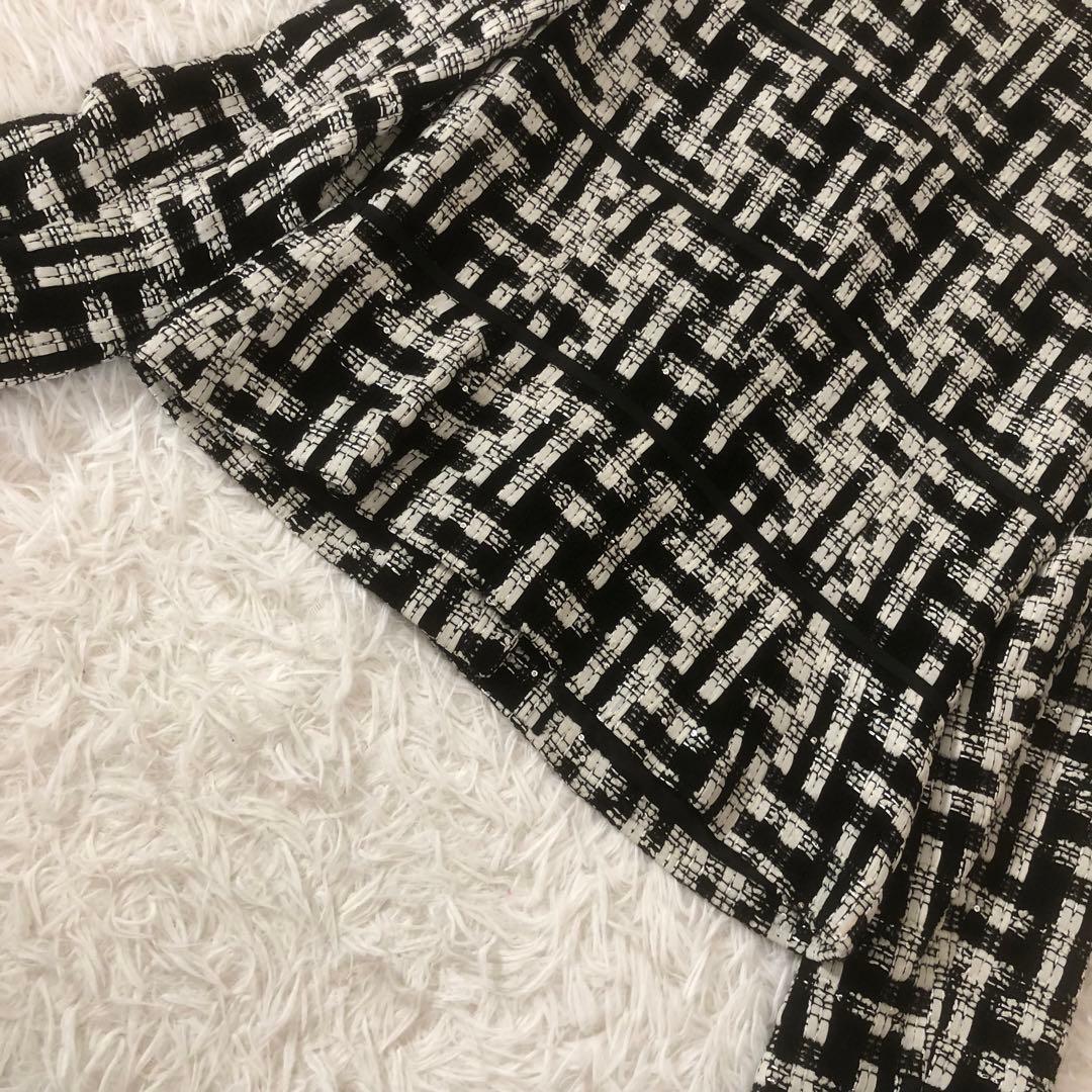 新品未使用 オースチンリード ツイードジャケット ビジュー ペプラム