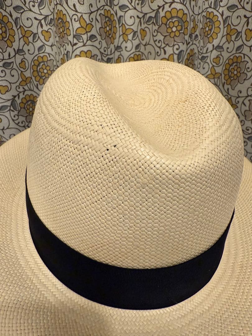 新品「Borsalino」のパナマハット　レディース箱付き