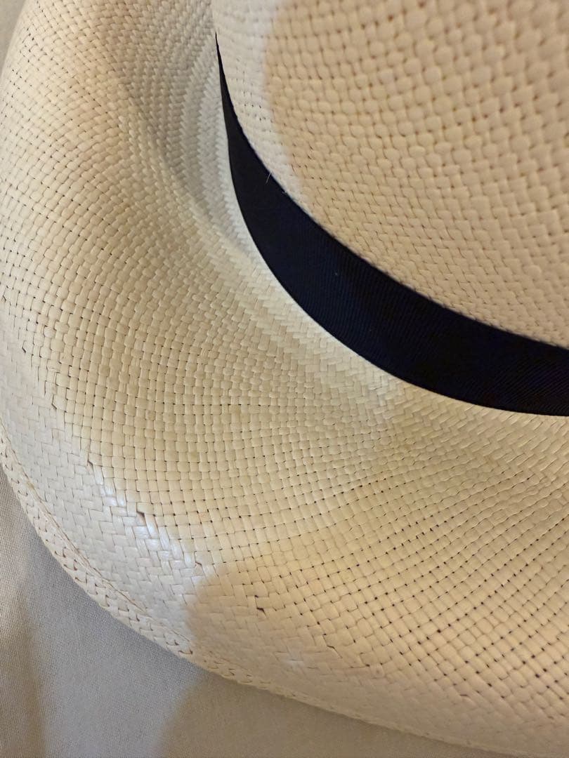 新品「Borsalino」のパナマハット　レディース箱付き