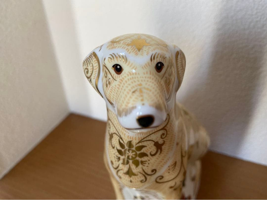 ロイヤルクラウンダービー  ペーパーウェイト ラブラドール