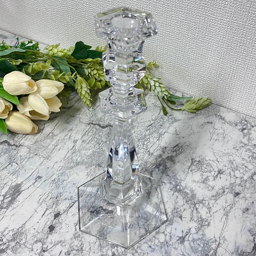 Val.st.Lambert ベルギー王室御用達 クリスタル キャンドルスタンド