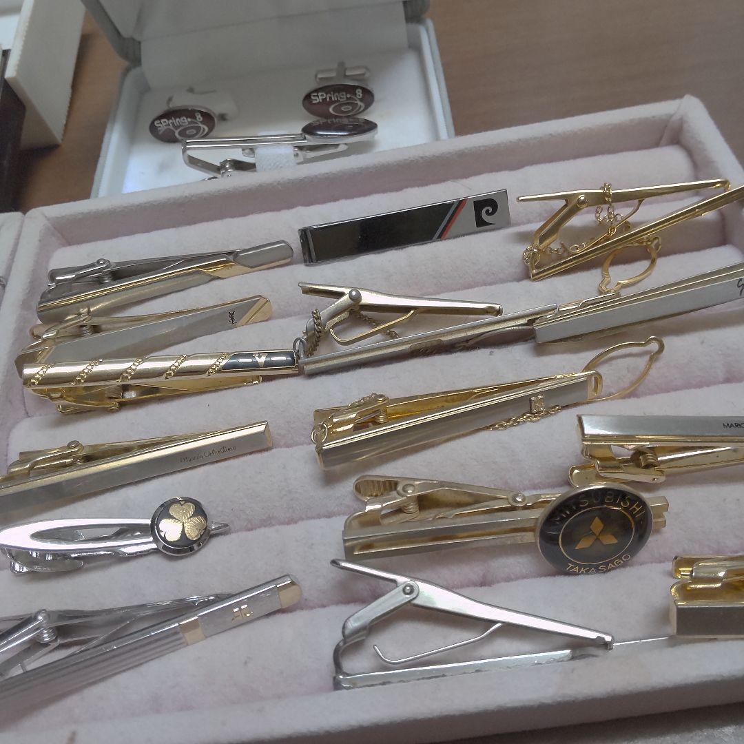 まとめ売り 大量ネクタイピン&ピンブローチ&カフス146点セット ブランドあり