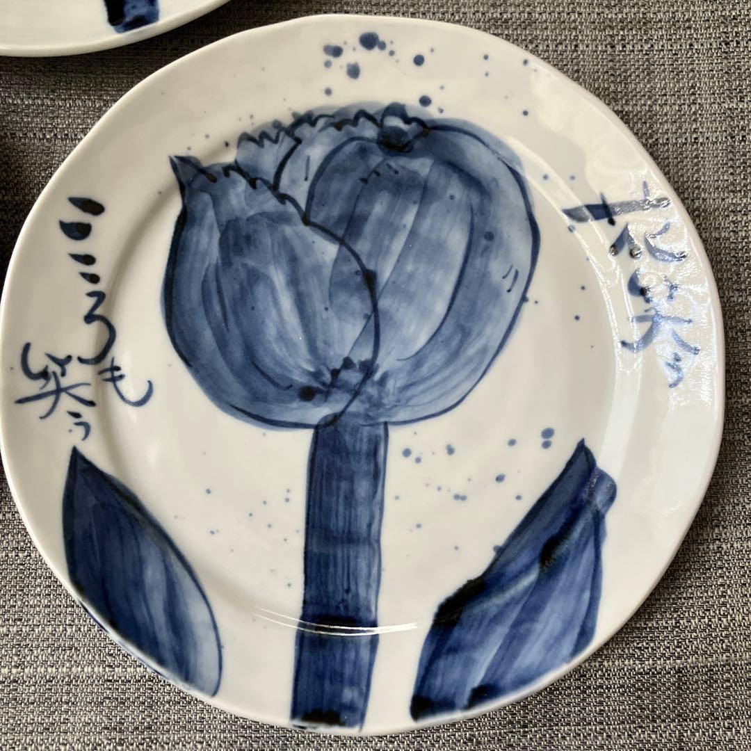 未使用　夕立窯　プレート　5枚　絵がわり