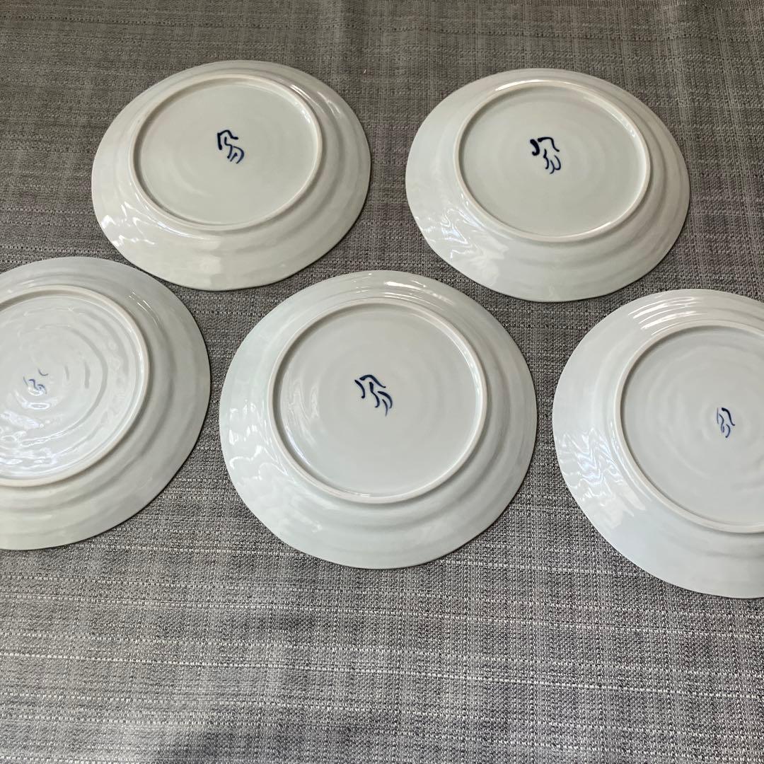 未使用　夕立窯　プレート　5枚　絵がわり