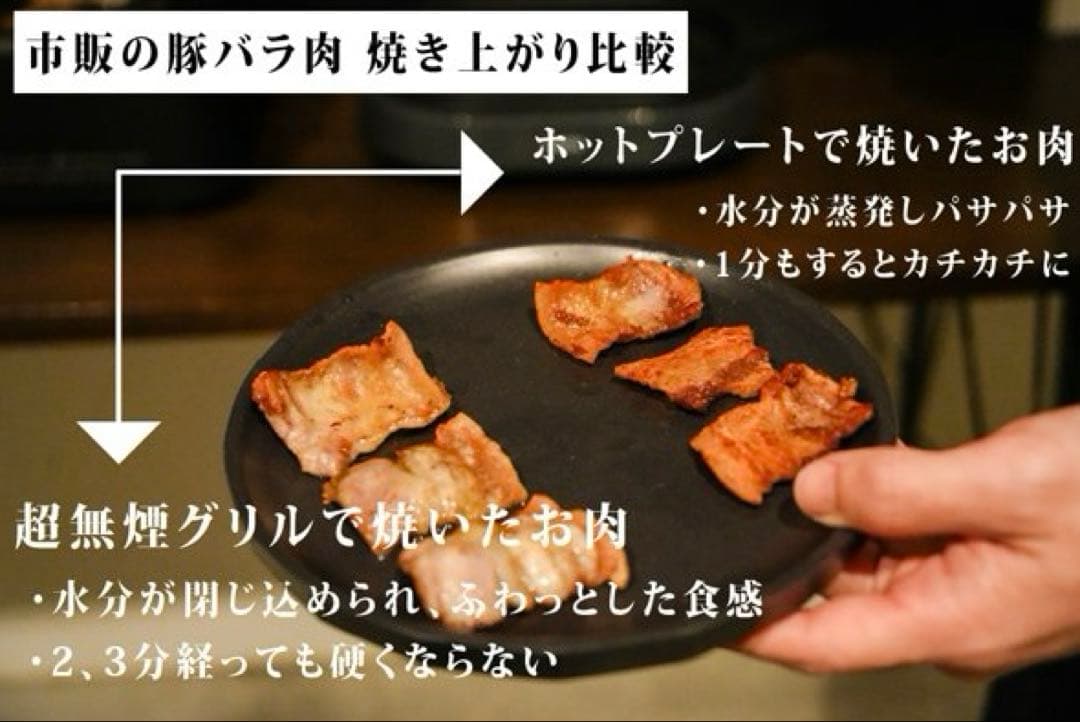 GLAMP(グランプ) 超少煙グリル SG-01 ブラック 新品未開封