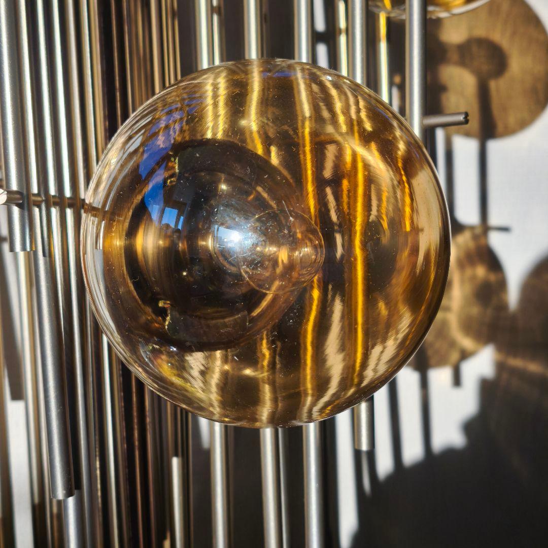 【希少品】松下電器 1980年代 シャンデリア ミッドセンチュリー 照明 ライト