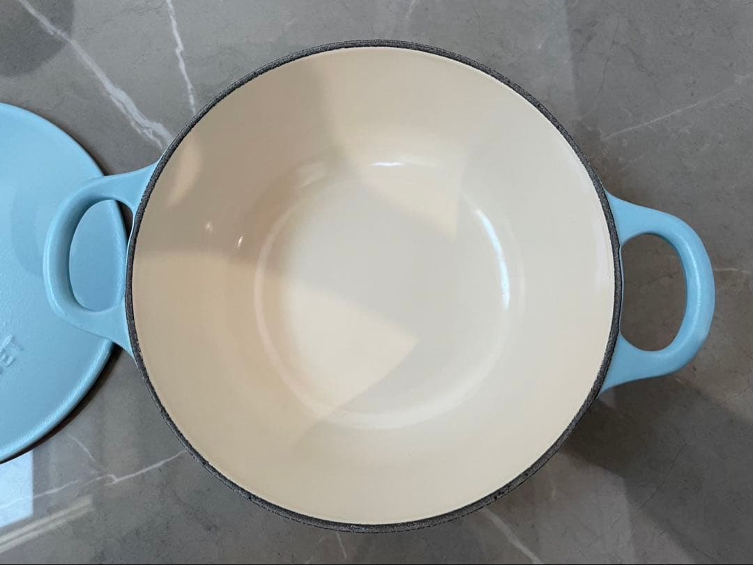 【希少・限定品】ル・クルーゼ マルミット シュガーブルー 18cm