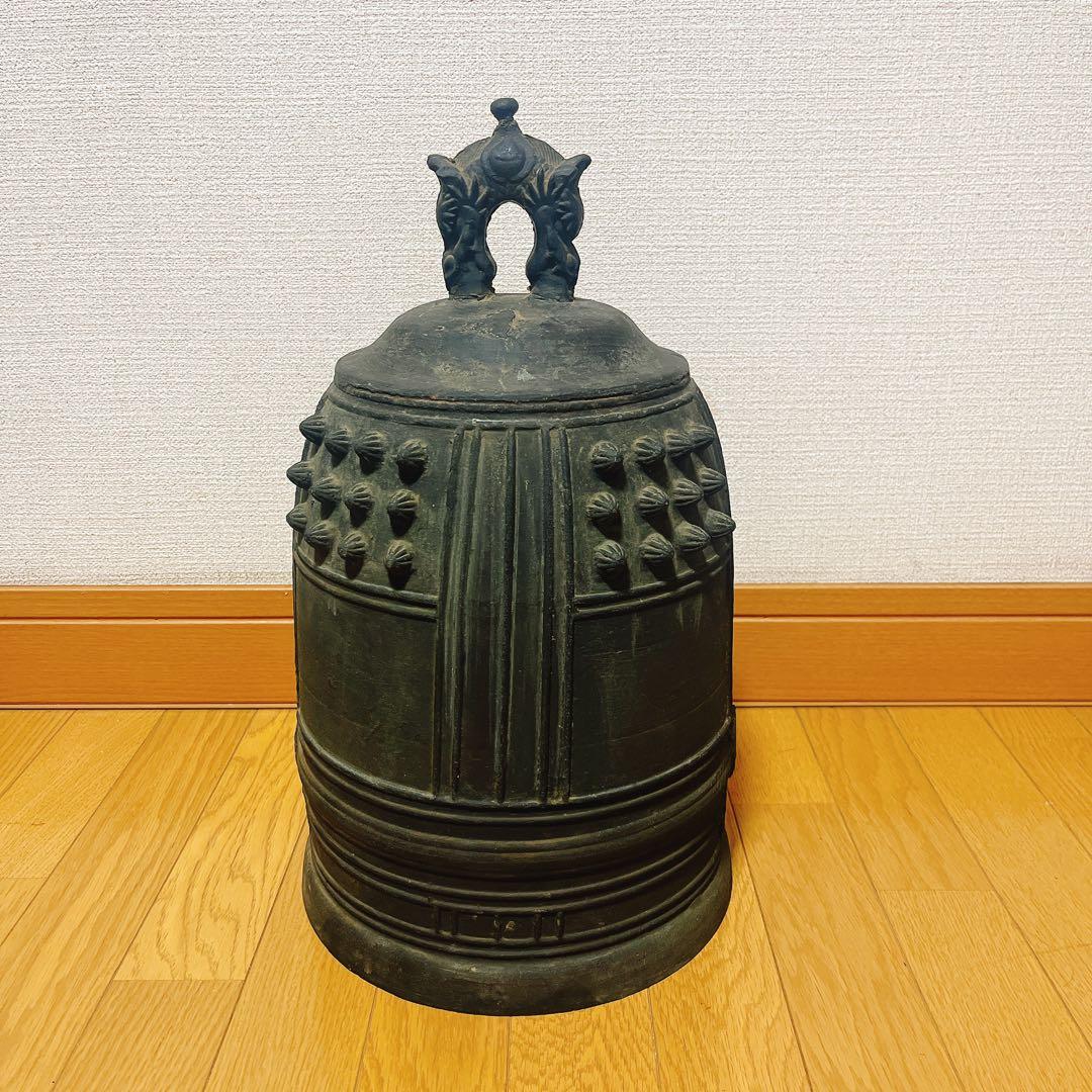 古銅製 半鐘 吊鐘 釣鐘 梵鐘 寺院 仏閣 古美術