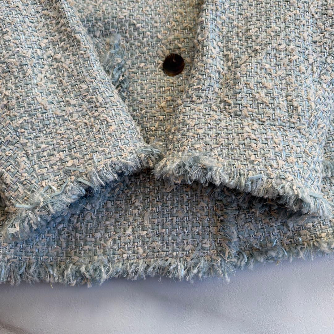 coochan様EPOCA エポカ ツイード ラメ フリンジ ジャケット