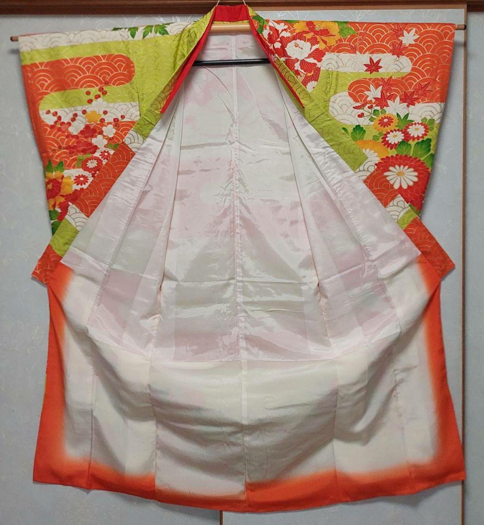 NA64アンティーク子供着物ジュニアサイズ正絹めちゃくちゃ綺麗着丈140裄丈59