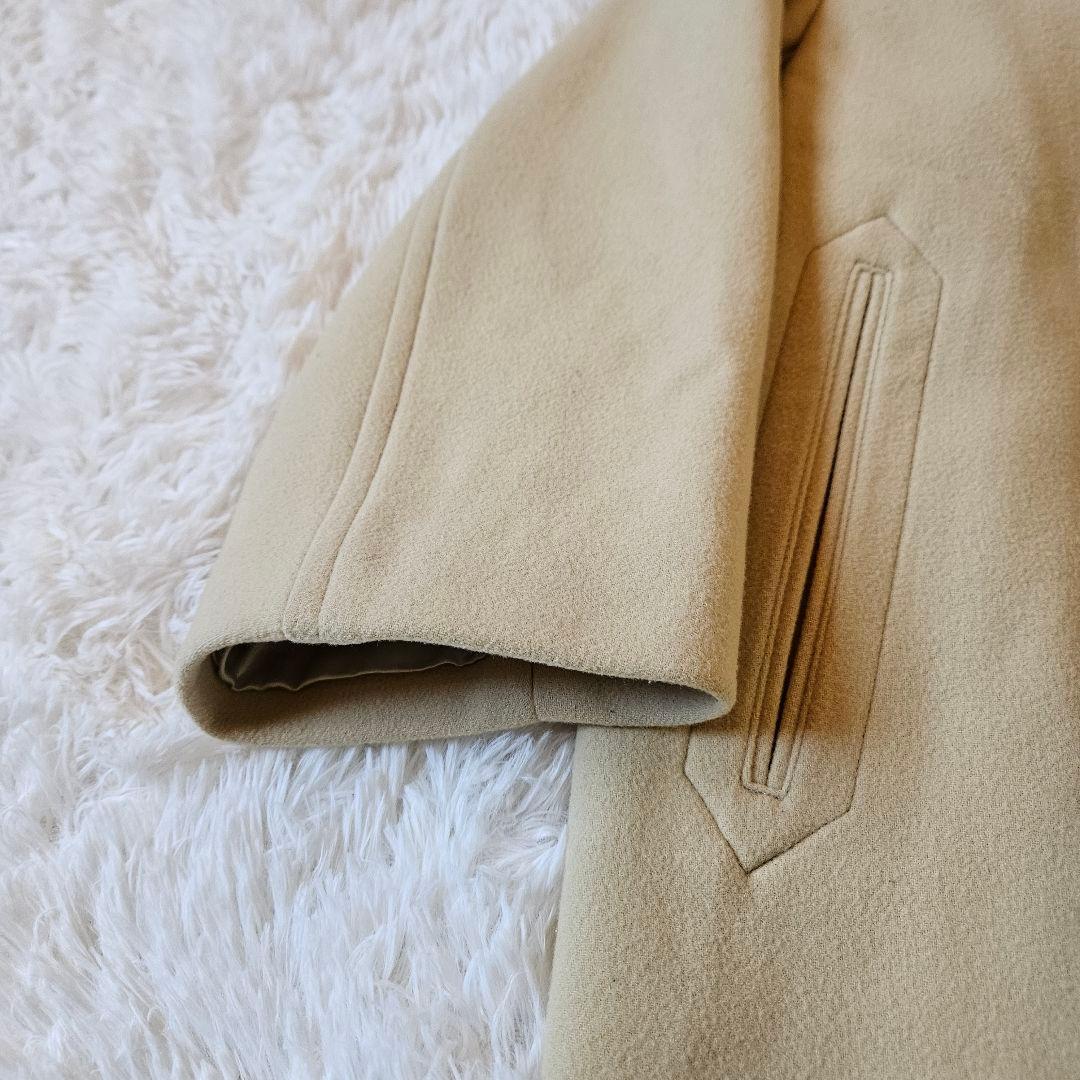 【AURALEE】美品 ライトメルトンハーフコート ウール100% サイズ2