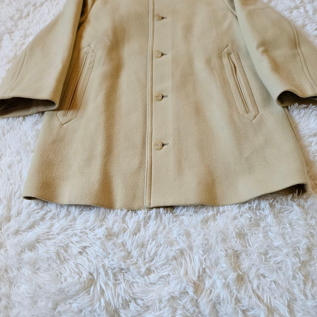 【AURALEE】美品 ライトメルトンハーフコート ウール100% サイズ2