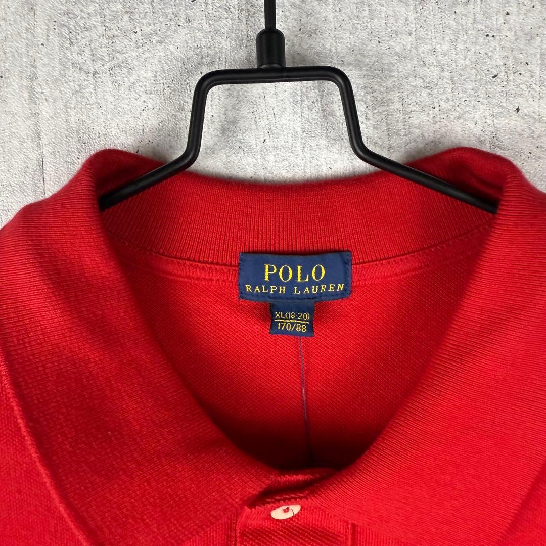 タグ付き POLO RALPH LAUREN 赤 XL ビッグポニー 刺繍