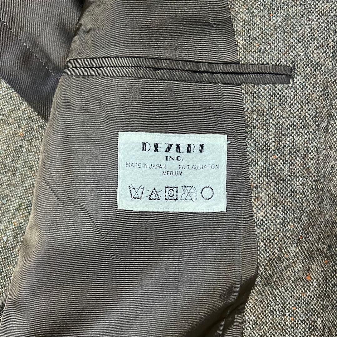 80s desert ウール　セットアップスーツ　テーラードジャケット