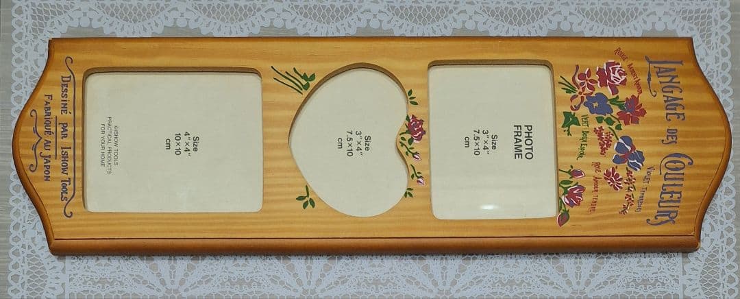 ヴィンテージ カントリー フォトフレーム フラワー ハート y2k 平成レトロ