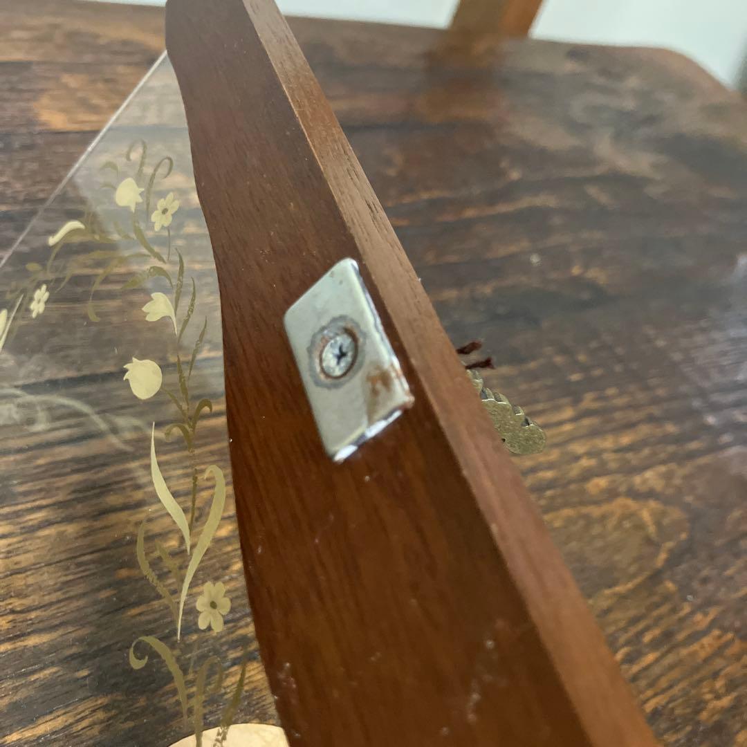 【タグ付き＊未使用】G-wood ジュエリーボックス　オルゴール　天然木　昭和