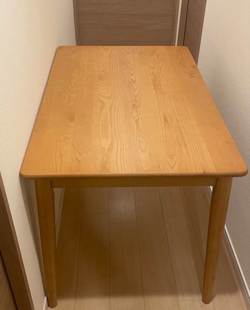 木製長方形テーブル 引き出し付き　ミキモク