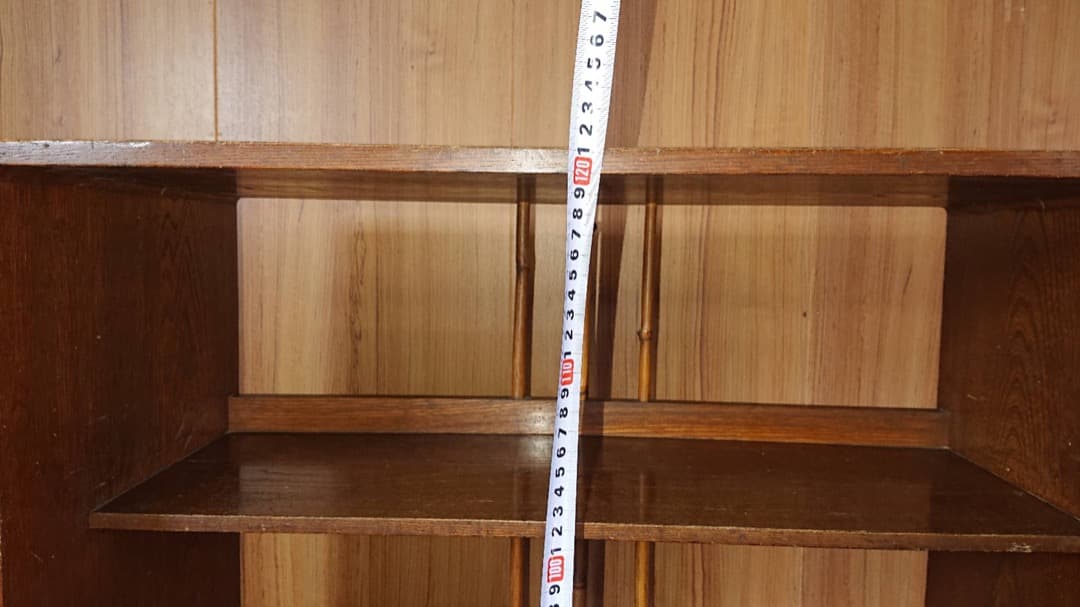 古箪笥昭和レトロ アンティーク ヴィンテージ 飾り棚　 本棚 小物入れ 水屋箪笥