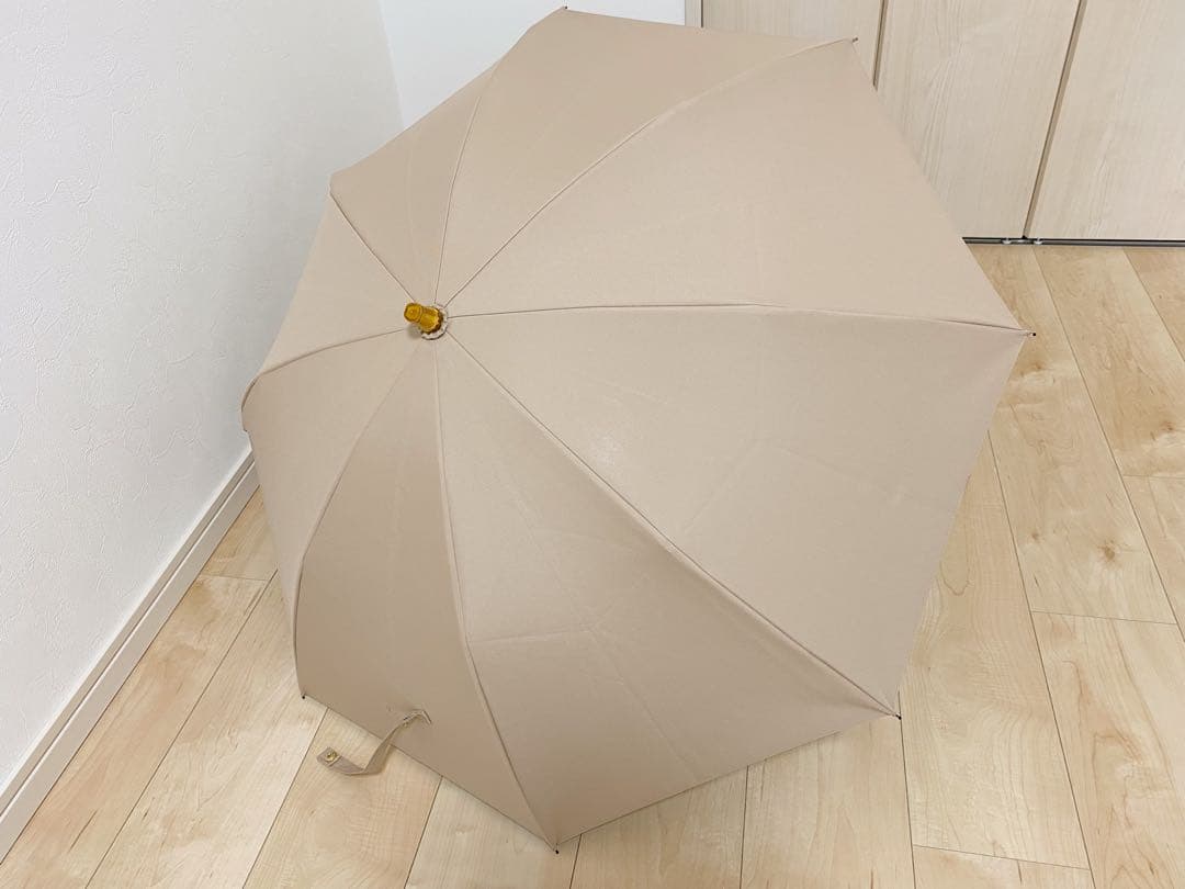 untule 2段2WAY 折りたたみ日傘(50cm) ベージュ