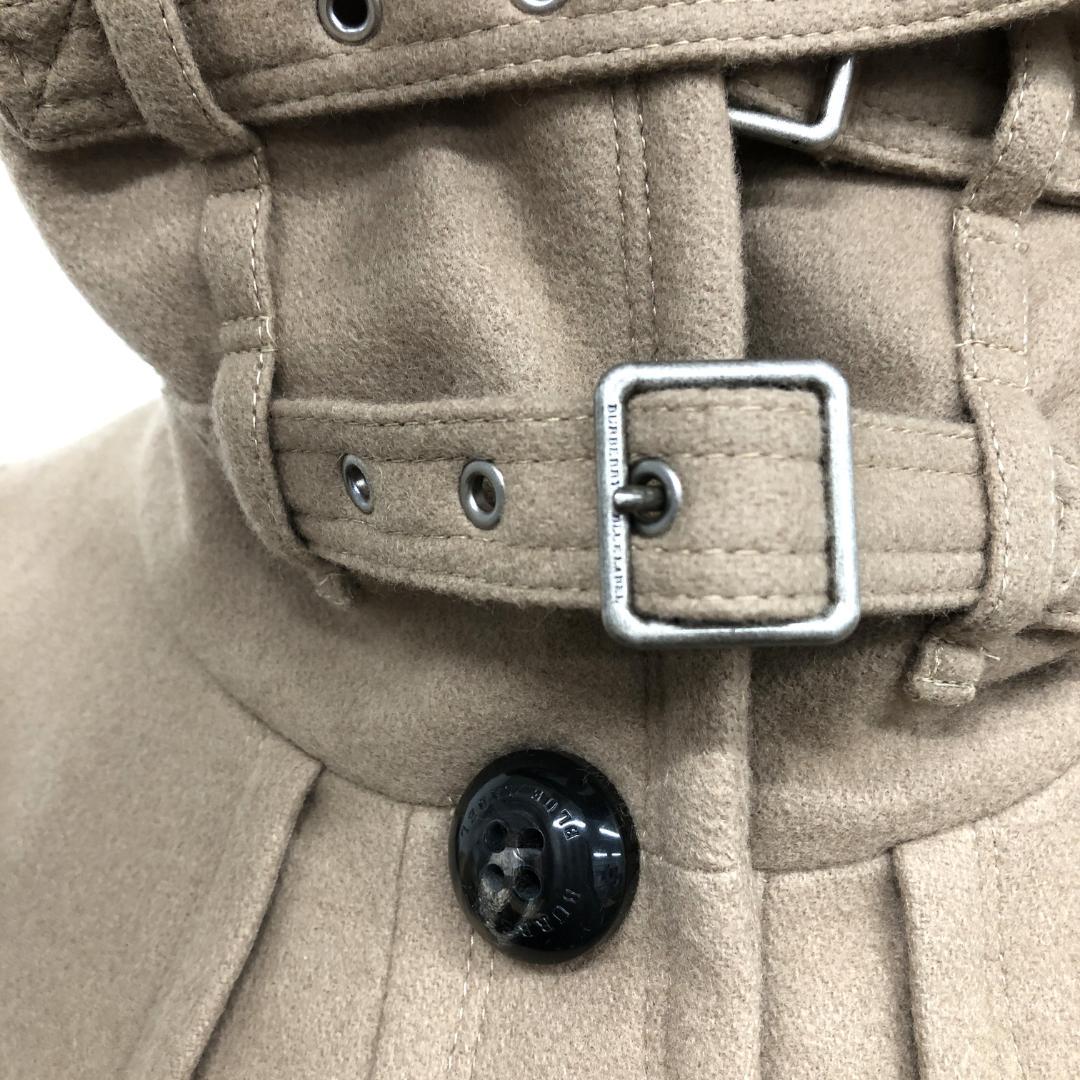【美品】10F253 バーバリーブルーレーベル ウールコート キャメル 38 M