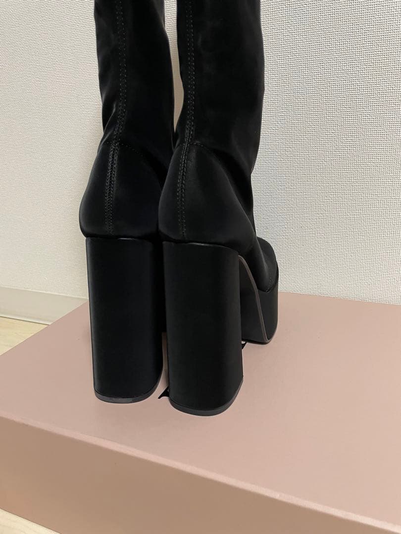 【新品未使用】Darich ダーリッチ スーパーストレッチレザーロングブーツ