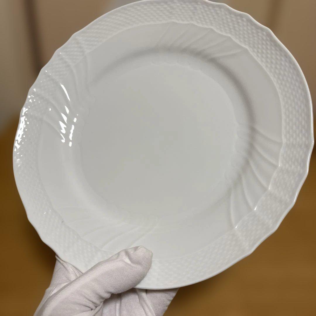 リチャードジノリ　ベッキオホワイト　プレート24㎝　4枚