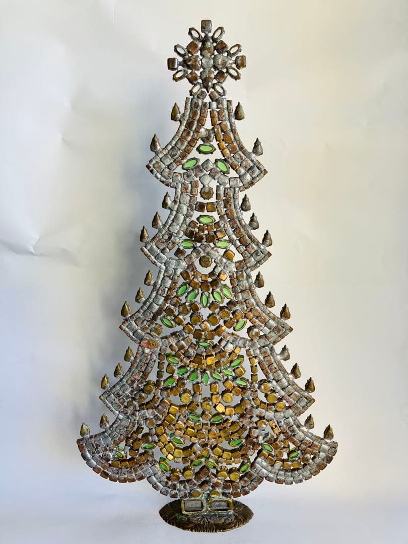特大33cm◆ チェコ　ヴィンテージクリスマスツリー◆刻印あり