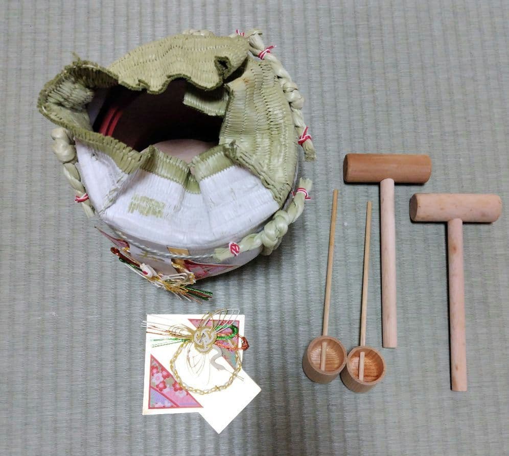 ミニ鏡開きセット とそ飾り（寿・迎春）