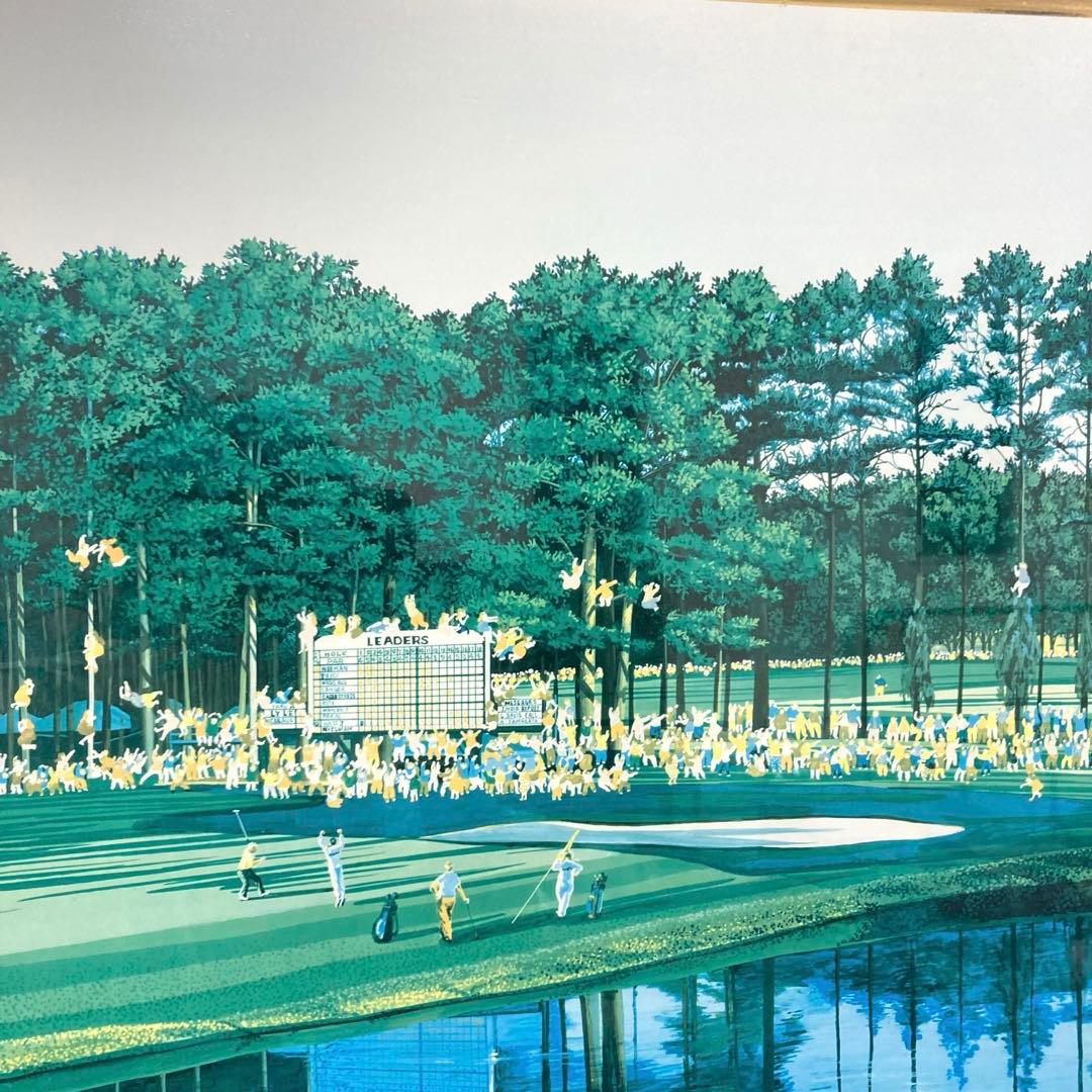 ヒロ・ヤマガタ　ジャックニクラウス　1986マスターズトーナメントアートポスター