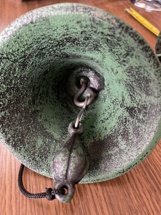 真鍮製ガーデンベル　玄関ベル　ネジ付