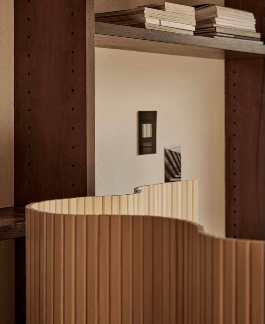 即配達‼️木製 波形パーテーション ウッド