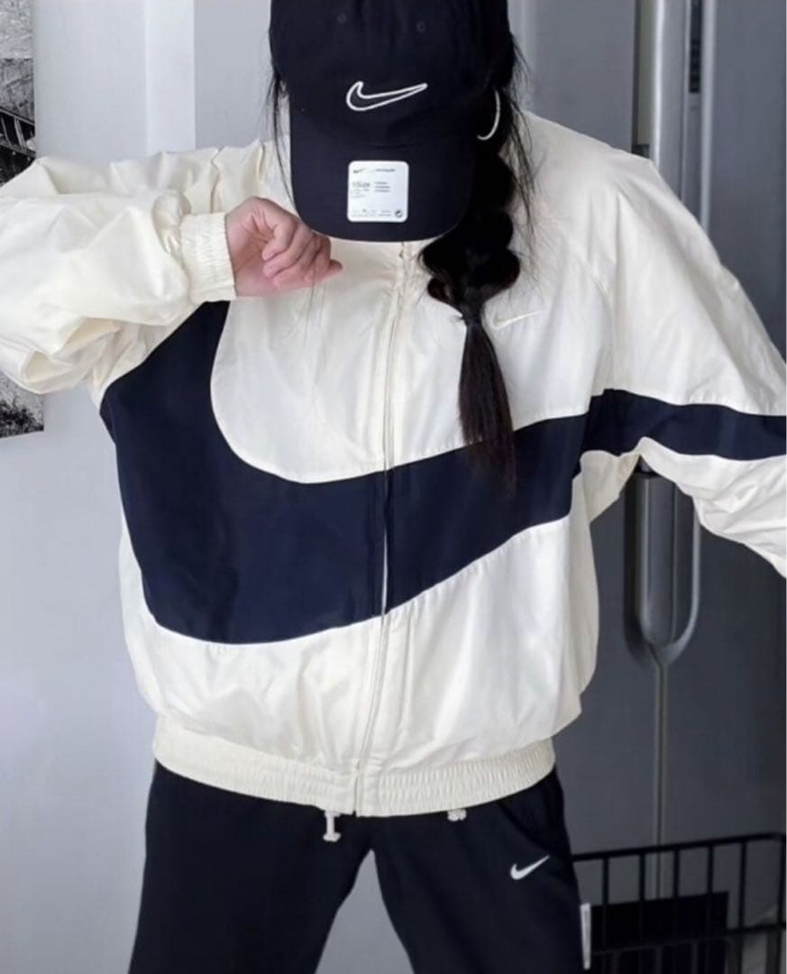 S ナイキ ナイロンジャケット セットアップ ビッグスウォッシュ　上下セット
