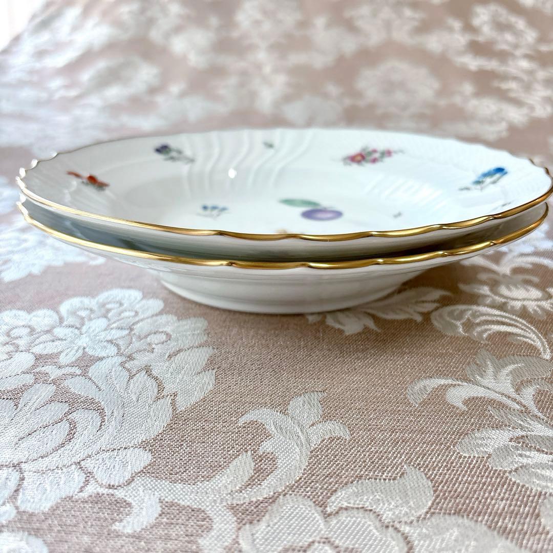 希少品❤️ジノリ❤️ペルージャ❤️リムスープ皿 23.5cm ペア