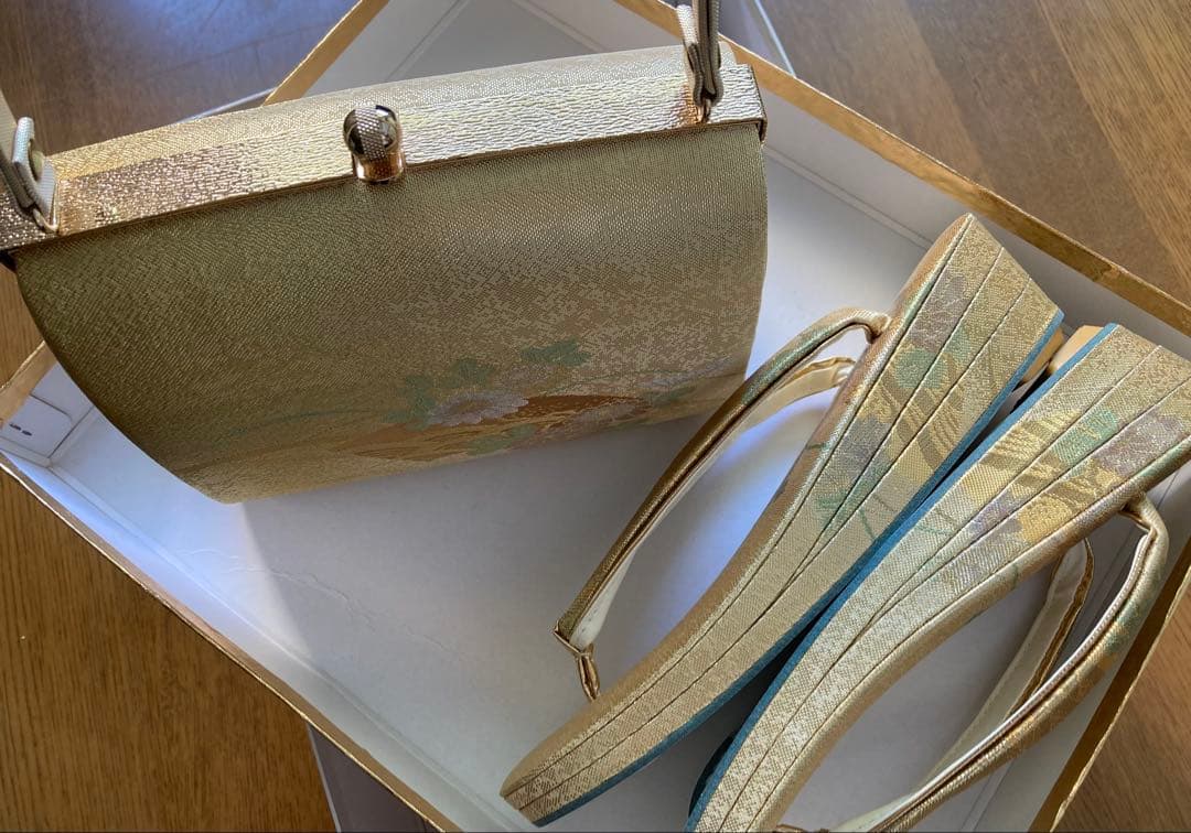 和装用バッグと草履セット 佐賀錦