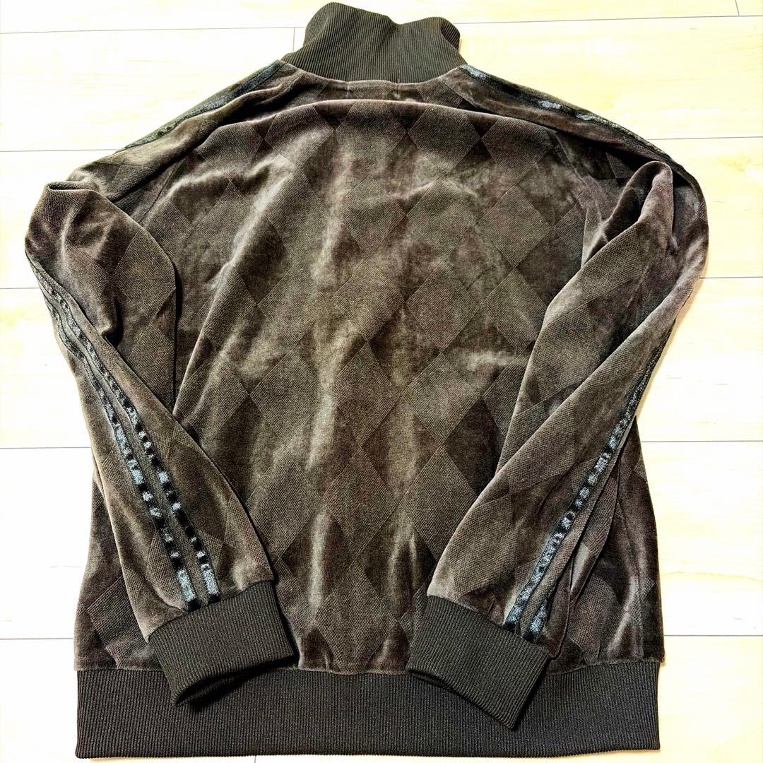 【希少】フレッドペリー トラックジャケット ベロア アーガイル ゴールド刺繍 M