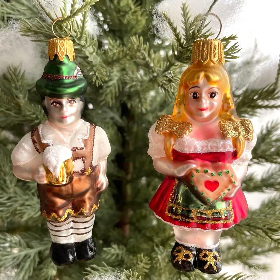 ドイツ　クリスマス　ガラスオーナメント ☆彡