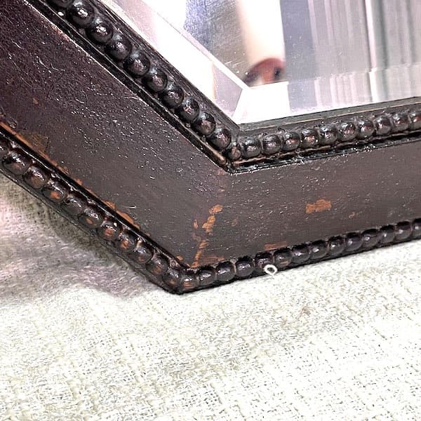 イギリスアンティーク　ウォールミラー　壁掛け鏡　木製フレーム