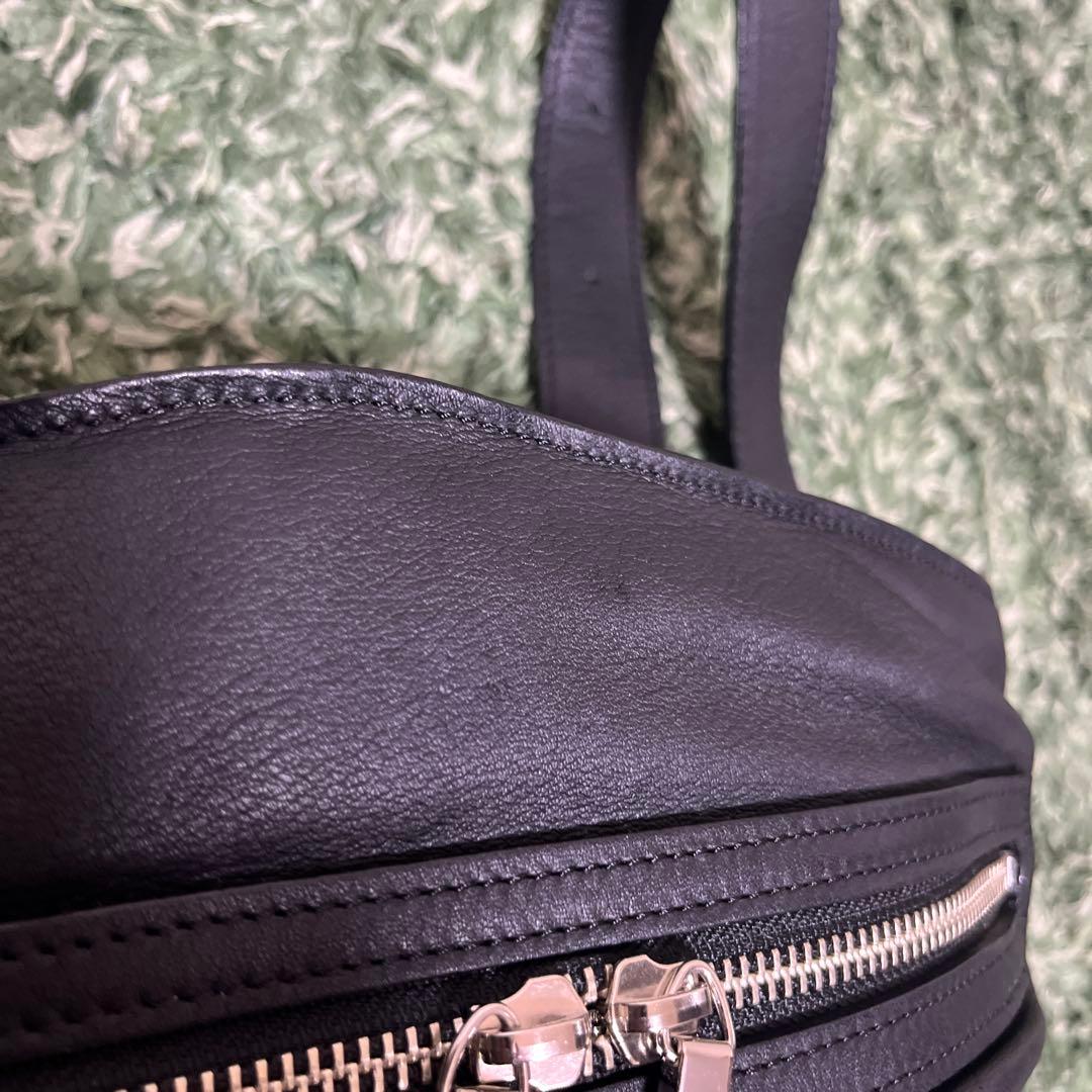 M.U.L. キャンディバッグ　レザー　ブラック　ソフトダメージオイルレザー