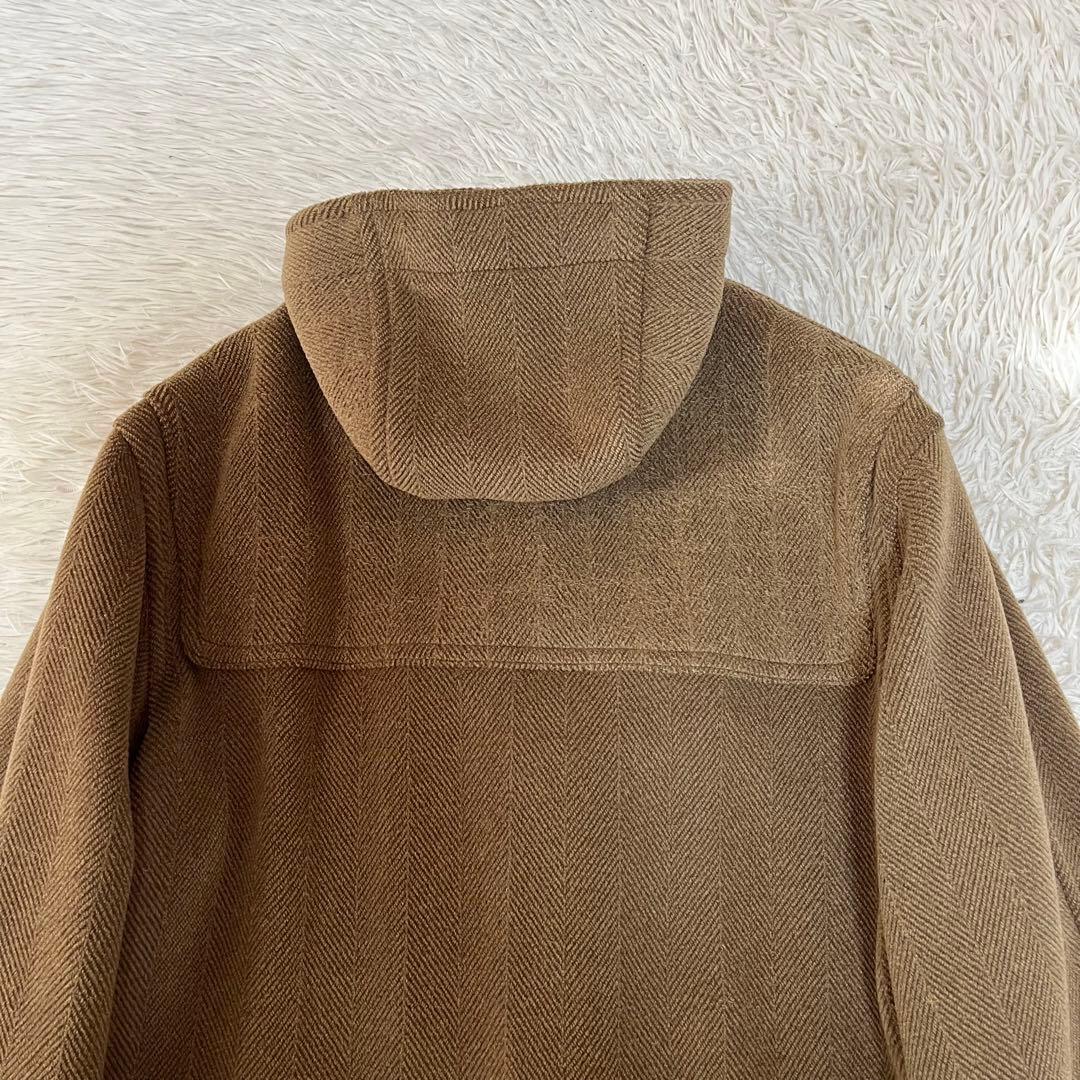 【美品】グローバーオール　キングストン　ヘリンボーンウール　ロングダッフルコート