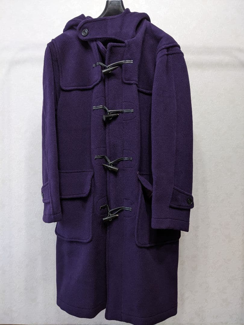 モンゴメリー ダッフルコート パープル紫 ウール１００ イギリス製 ビームス