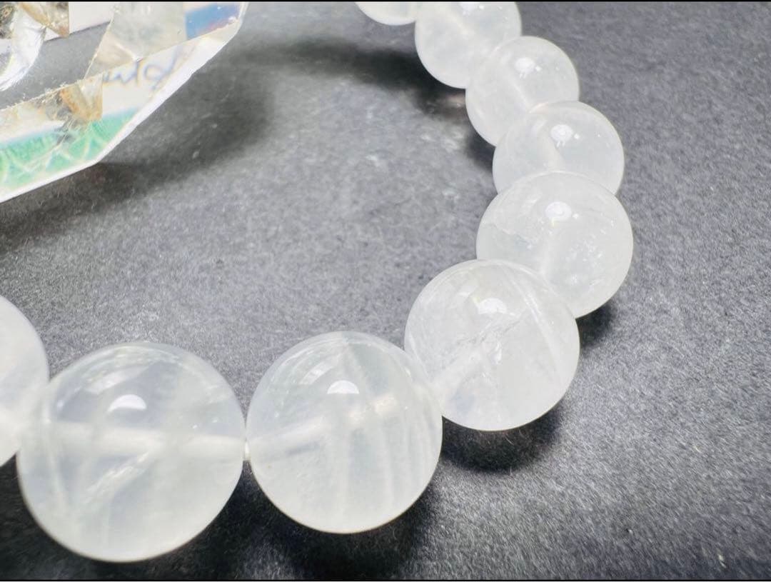 12mm アゼツライトブレスレット天然石 パワーストン キラキラ✨幸運up