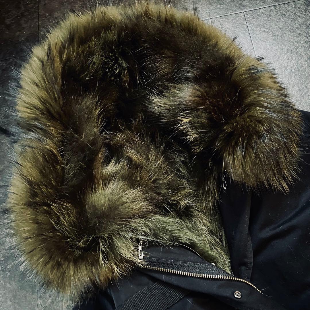 【激レア】 Maomaokong ボリュームファーフード付きモッズコート