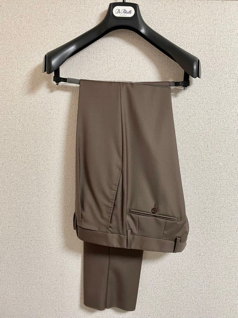 【新品未使用】デ・ペトリロ　ブラウン　ソリッドスーツ　46