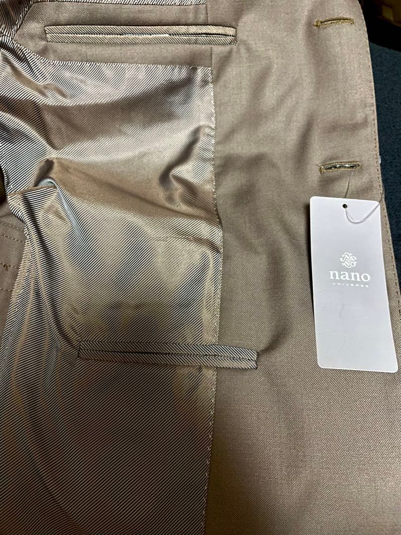 【新品未使用】デ・ペトリロ　ブラウン　ソリッドスーツ　46