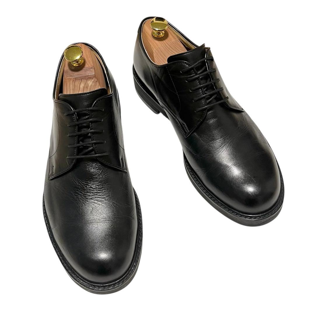 【美品】◾️FLORSHEIM◾️プレーントゥ◾️ポストマン◾️外羽根◾️レザー◾️ブラック