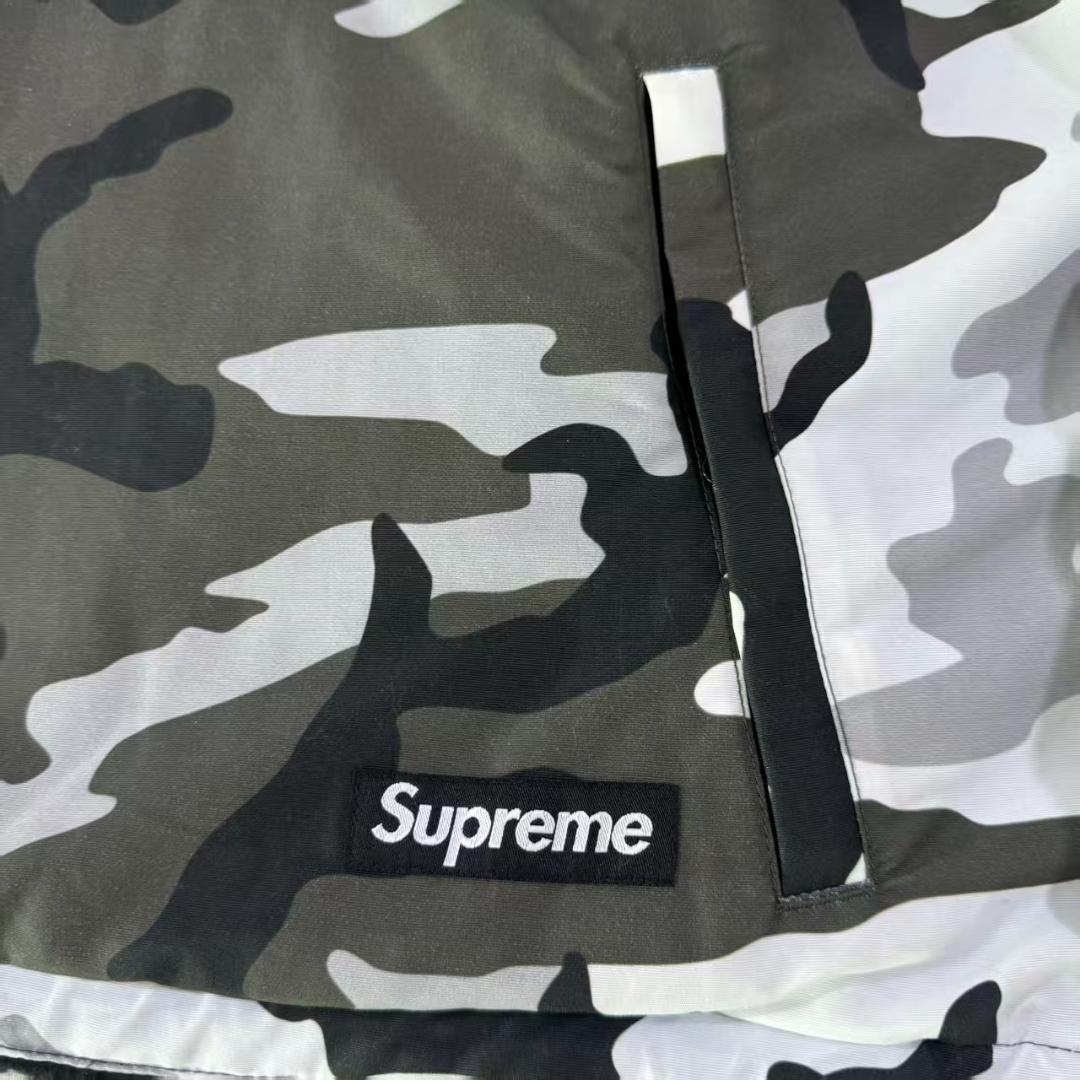 Supreme リバーシブル ハーフジップ カモフラージュ ナイロンジャケット