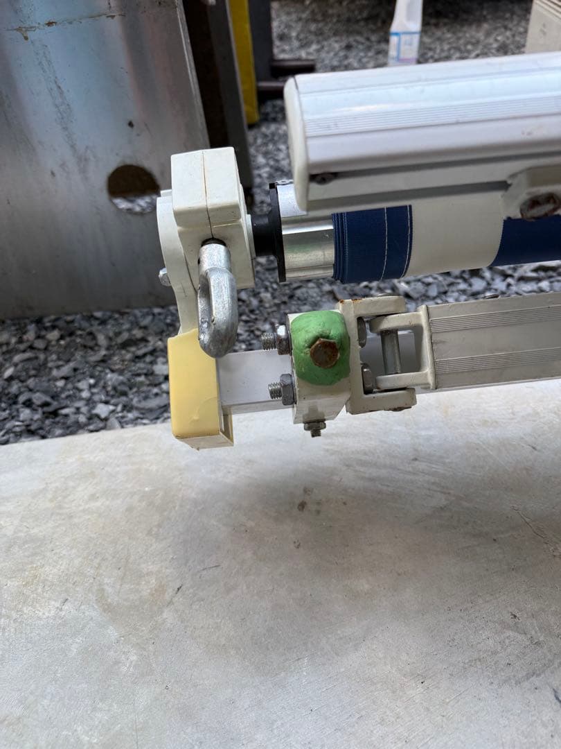 車両用オーニング 青と白のストライプ 2m