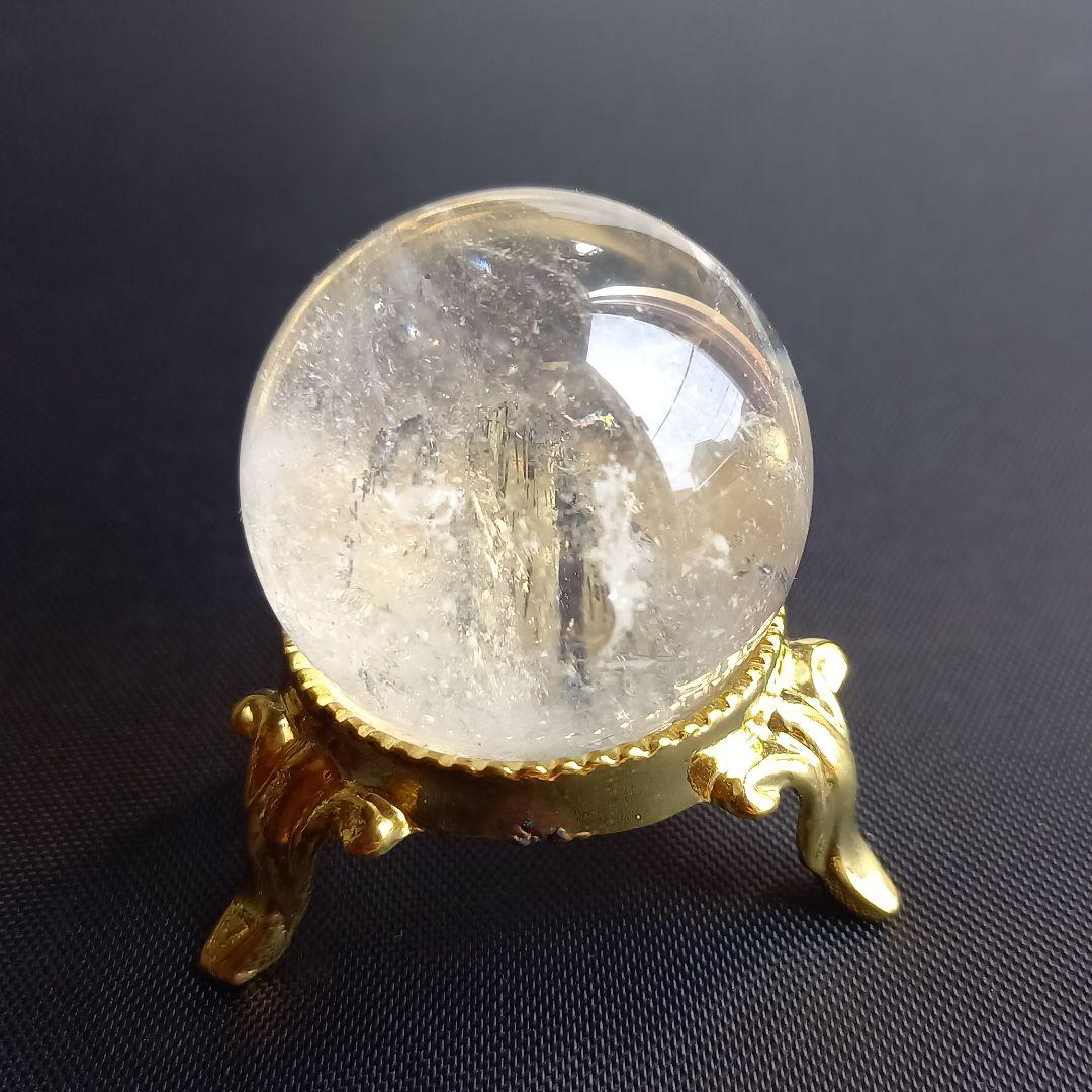 スティブナイト★天然石丸玉 34mm★水晶丸珠★